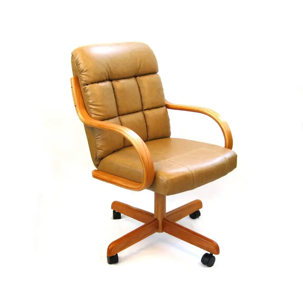Caster Chair Company Arden Chair (Amber Oak, Alabaster Cream)